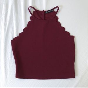 [HOLD] Red Halter Crop Top